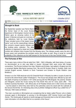Moseley History News October 2013